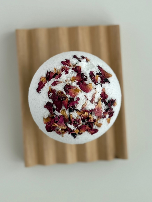 Blueberry-Thyme Bath Bomb